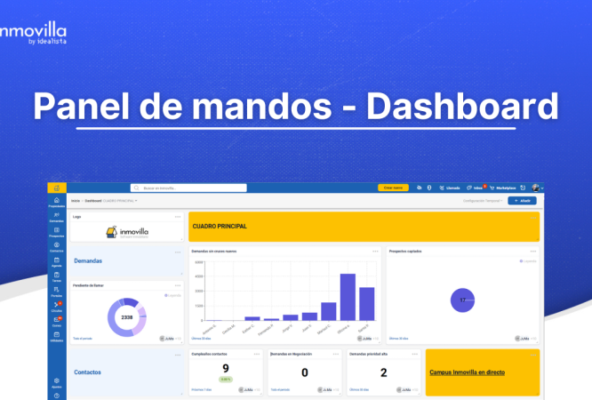 Dashboard - Panel de mandos.